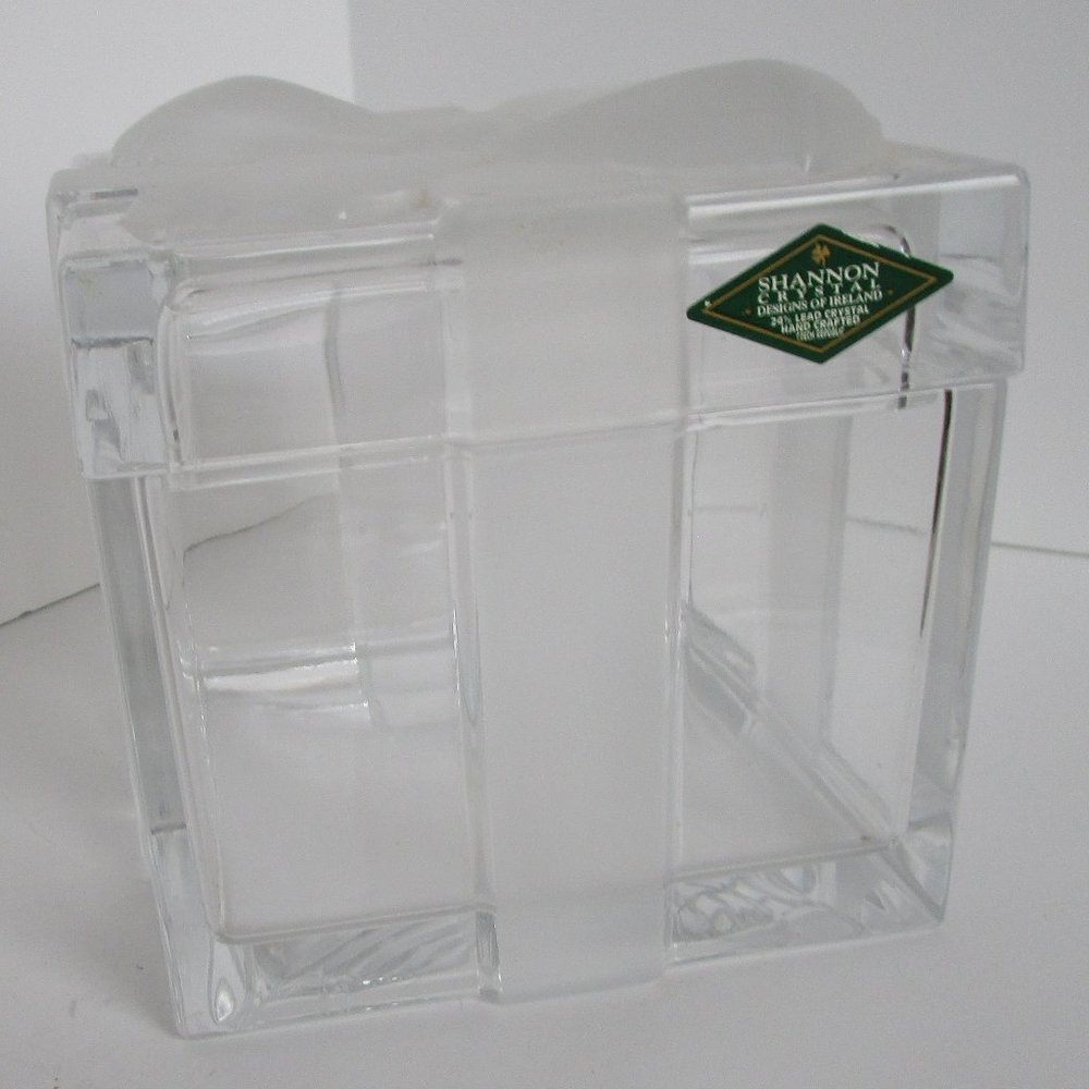 lead crystal gift wrapped candy box
